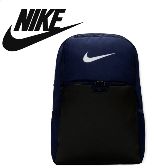 Nike Bags New Nike Brasilia Xl 95 Large Backpack Navy Blue Black Poshmark
